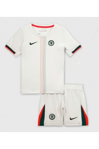 Fotbalové Dres Chelsea Dětské Venkovní Oblečení 2025-26 Krátký Rukáv (+ trenýrky)